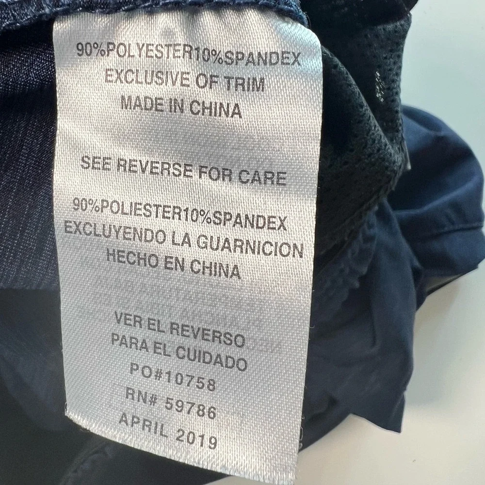 LEG3ND Men's Shorts XL Training Athletic Shorts Large Navy Blue Zipper Pockets - Picture 10 of 12